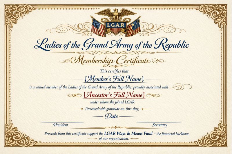 LGAR Membership Certificates