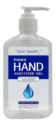 8.5 OZ 60905 BLUE SAFETY HAND SANITIZER GEL