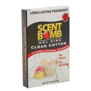 SCENT BOMB GEL DISK - CLEAN COTTON / 7900