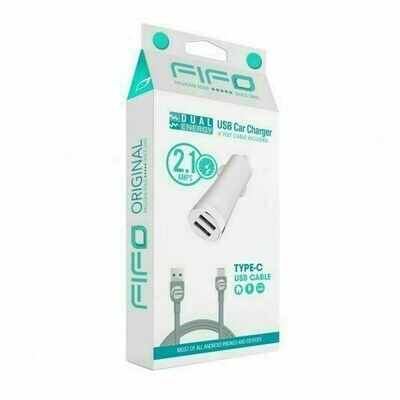 46960 DUAL ENERGY USB CAR CHARGER FOR ALL TYPE-C PHONES AND DEVICES