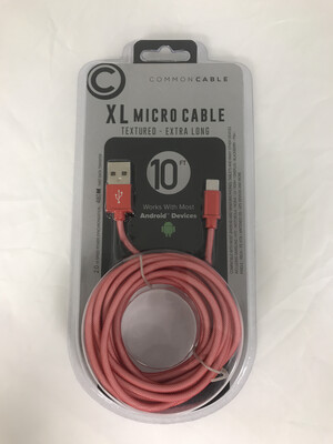CC - 0062 RED 10 FT MICRO FISHNET CABLE