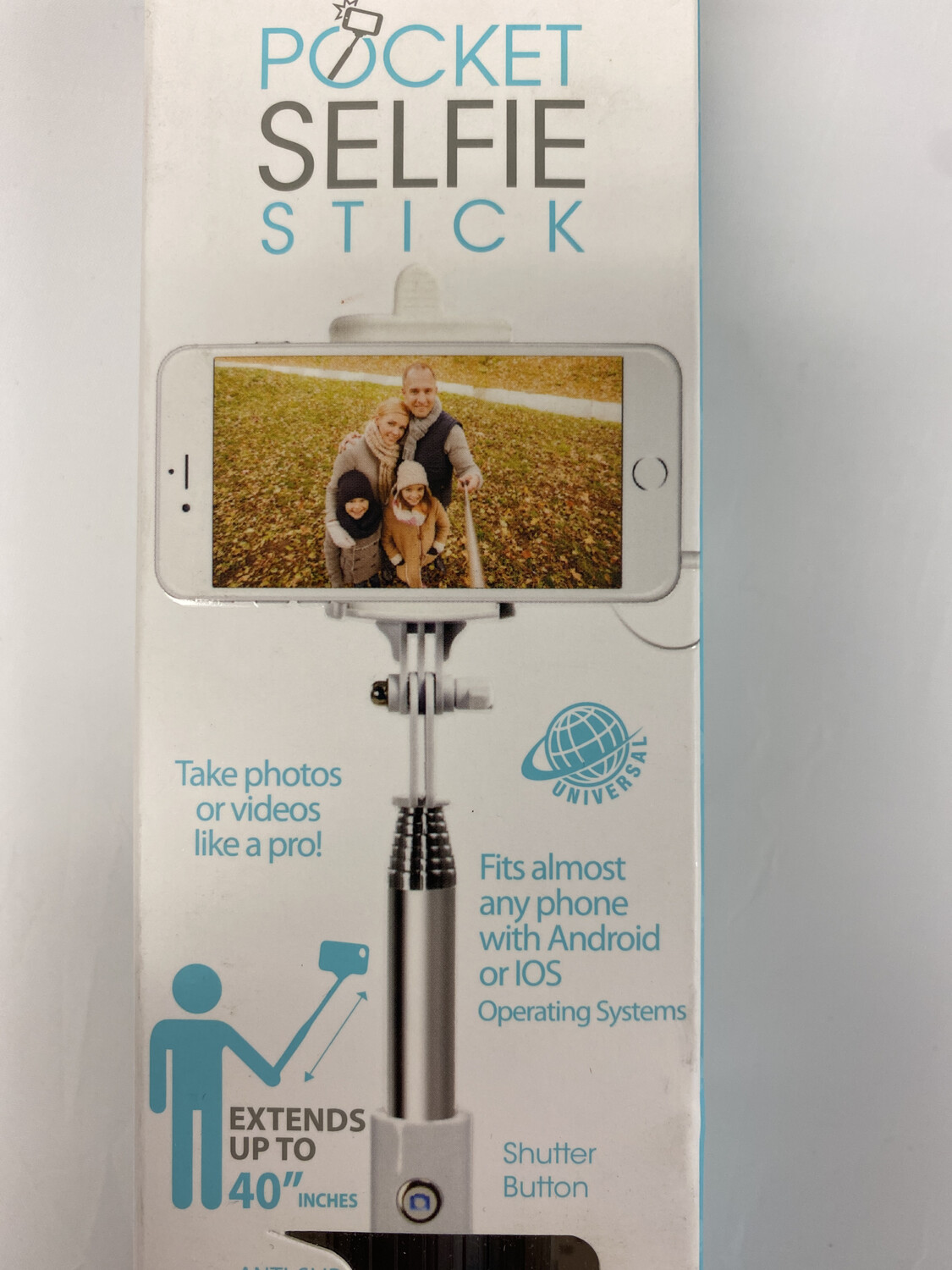 69030 SELFIE STICK WITH 3.5 MM AUXILIARY CABLE