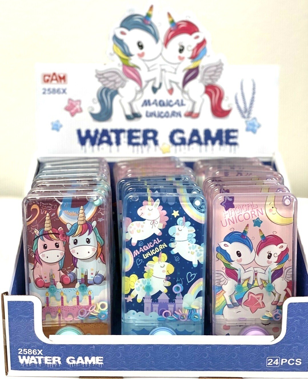 $2.99 TOY MIX / UNICORN TRANSPARENT WATER GAME