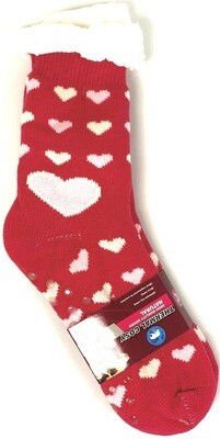 CS-17 $7.99 NOVELTY MIX / WOMEN&#39;S COTTON STOCKINGS THERMAL COSY (ASSORTED COLORS)