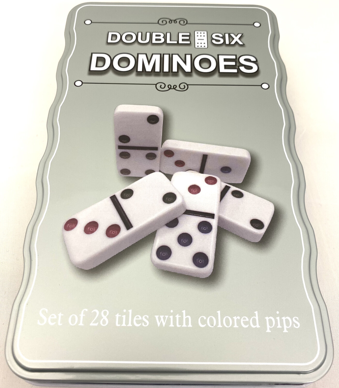 $8.99 NOVELTY MIX / YW-44 DBL 6 COLOR DOMINOES