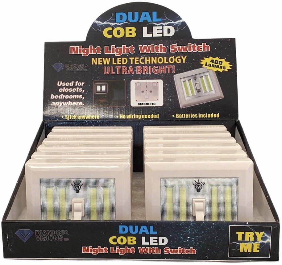 $3.99 NOVELTY MIX / 7141 COB LED-DUAL LIGHT SWITCH / 129-7141