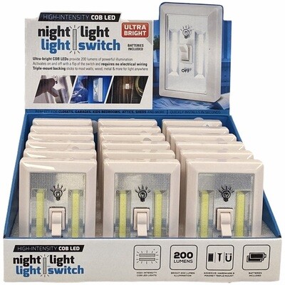 $3.99 NOVELTY MIX / COB LED NIGHT LIGHT SWITCH / 129-5628