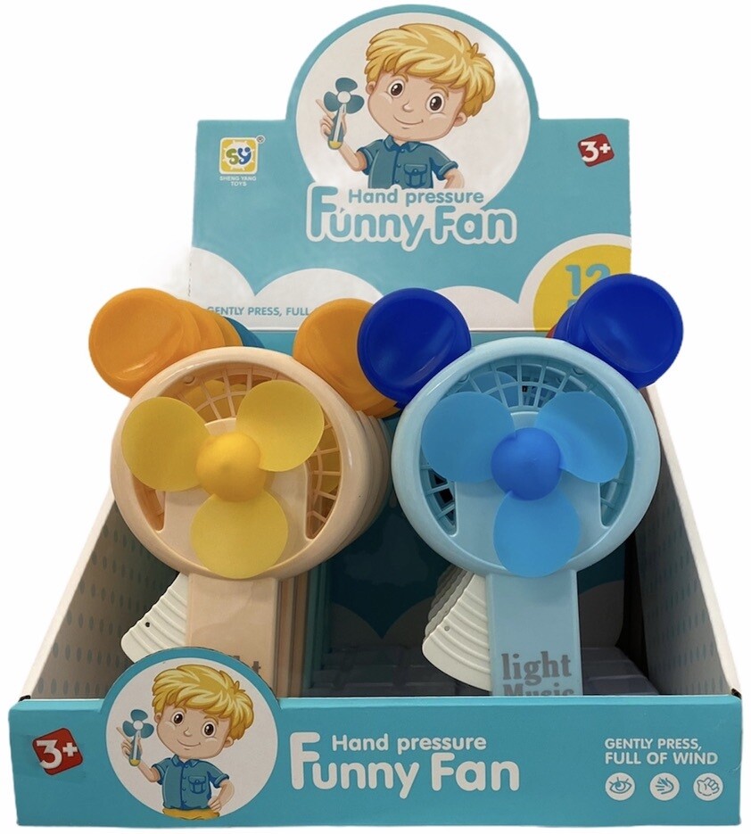 $5.99 TOY MIX / SF-3 LIGHT MUSIC HAND PRESSURE FUNNY FAN / 120-SF-3