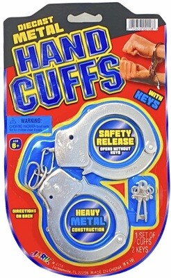 2158 DIECAST METAL HANDCUFFS