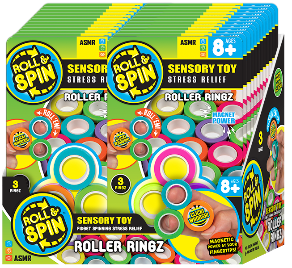 $5.99 NOVELTY MIX / R&amp;S ROLLER RINGZ PDQ (24)