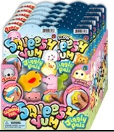 $1.99 TOY MIX / GLOW SQUEESH YUM JIGGLY PALS / P-7001 - 3343