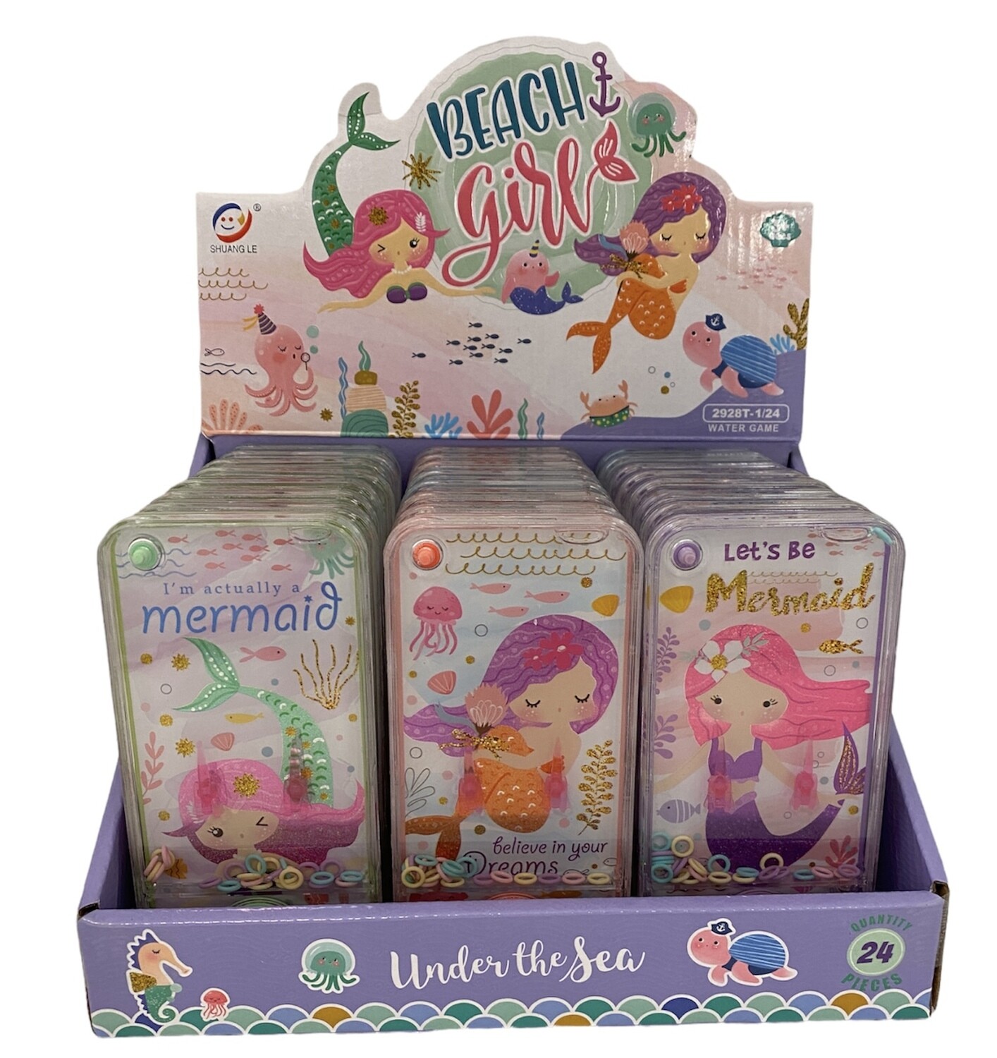 $2.99 NOVELTY MIX / MERMAID TRANSPARENT WATER GAME / 1748-P-7553