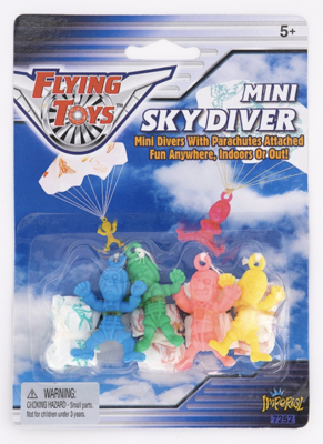 $3.59 NOVELTY MIX / FLYING TOYS MINI SKY DIVERS / 1748-7252