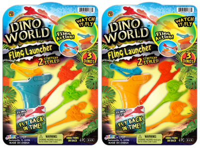 $3.99 NOVELTY MIX / DINO WORLD FLING LAUNCHER / 129-1737