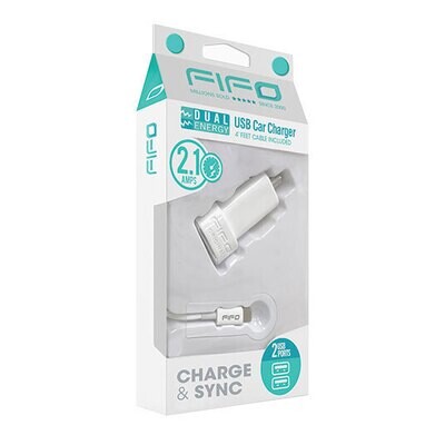 60021 DUAL USB CAR CHARGER FOR IPHONE