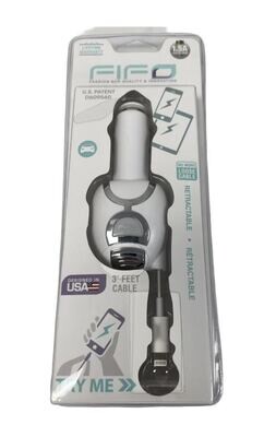 60033 FIFO IPHONE RETRACTABLE CAR CHARGER