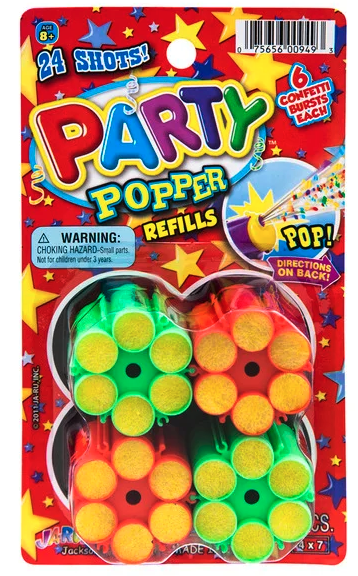 $3.99 TOY MIX / PARTY POPPER REFILLS / 129-949