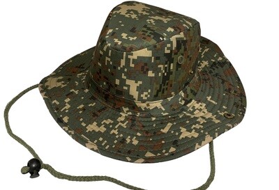 Unisex Fishing Hat with Neck Protection, UPF 50+, PATTERNNAME: DIGI CAMO