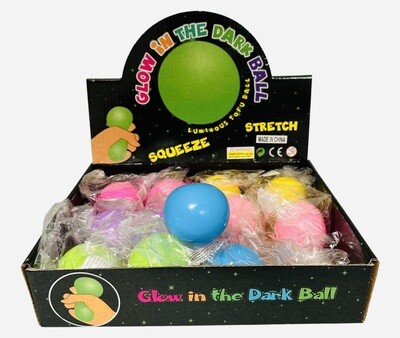 $1.99 NOVELTY MIX / GLOW IN THE DARK SQUEEZE BALL / P-7001 - 1190 / 1200