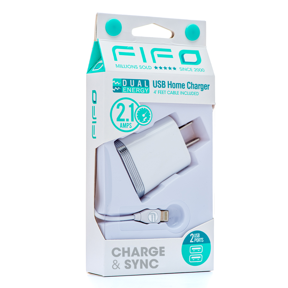 60022 DUAL USB HOME CHARGER FOR IPHONE