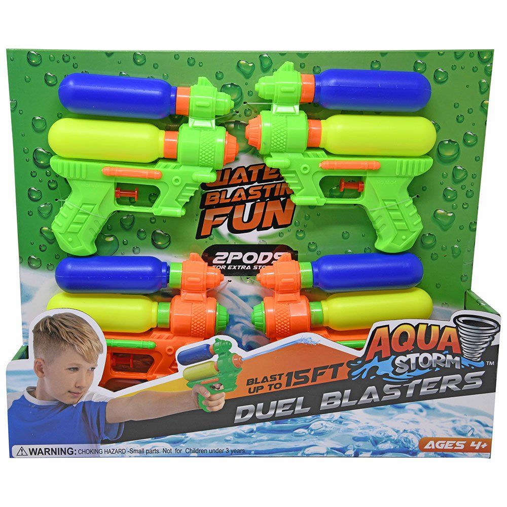 N999 Aqua Storm 4pk 5.5&quot; Water Gun