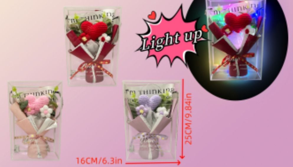 $9.99 NOVELTY MIX / LIGHT UP YARN ROSE