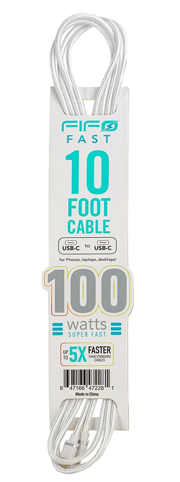 47228 – 100W USB-C to USB-C 10FT Cable