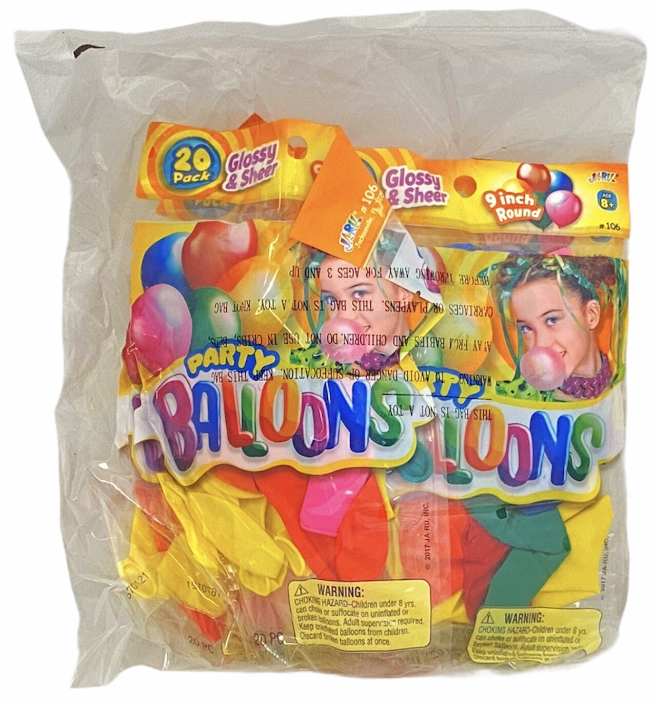 N499 NOVELTY MIX / 106 20 PK PARTY BALLOONS 9" / 1748-106