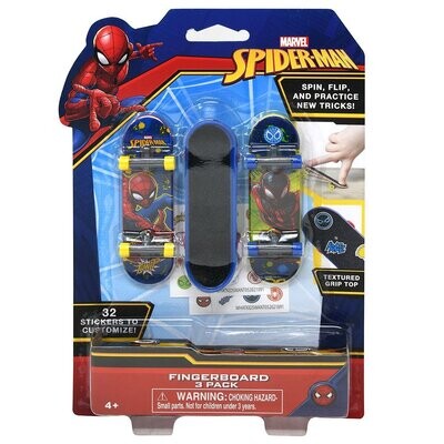 N799 SPIDERMAN 3PK FINGERBOARDS