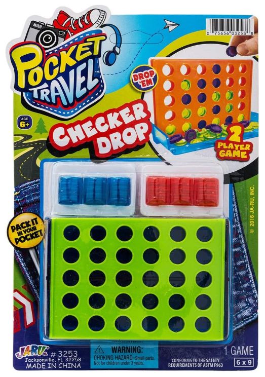 $3.99 NOVELTY MIX / POCKET TRAVEL CHECKER DROP / 129-3253