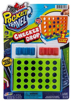 $3.99 NOVELTY MIX / POCKET TRAVEL CHECKER DROP / 129-3253