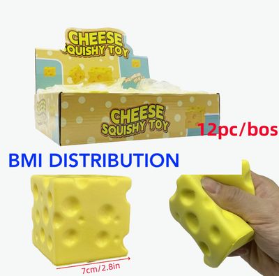 Cheese Block Squishy Stress Relief Squeeze Toy — Slow Rising Soft TPR Fidget Cube, Realistic Swiss Cheese Texture, Office Desk Anxiety Toy for Adults Cheese Block Squishy Stress Relief Squeeze Toy — Slow Rising Soft TPR Fidget Cube, Realistic Swiss Cheese Texture, Office Desk Anxiety Toy for Adults
