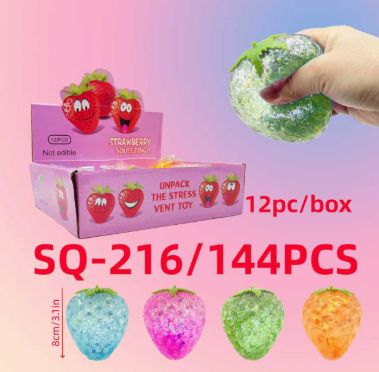 Squishy Strawberry Stress Suagr Balls for Kids, Squeeze Toys, Cute Sensory Fruit Squishy Toys for Kids Birthday Gifts, Strawberry Stress Sugar Ball Squishy Strawberry Stress Suagr Balls for Kids, Squeeze Toys, Cute Sensory Fruit Squishy Toys for Kids Birthday Gifts, Strawberry Stress Sugar Ball
