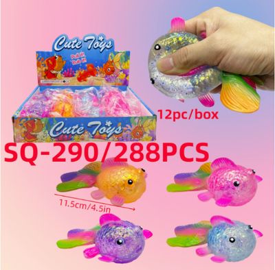 Glitter Goldfish Squishies Slow Rising Sugar Squeeze Stress Balls, Cute Sea Animal Fidget Toys for Anxiety Relief, Desk Decor Party Favors Prizes for Adults Glitter Goldfish Squishies Slow Rising Sugar Squeeze Stress Balls, Cute Sea Animal Fidget Toys for Anxiety Relief, Desk Decor Party Favors Prizes for Adults