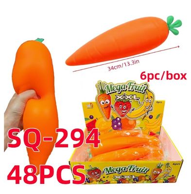 13in Giant Carrot Squishy, Jumbo Squishy Slow Rising Stress Ball