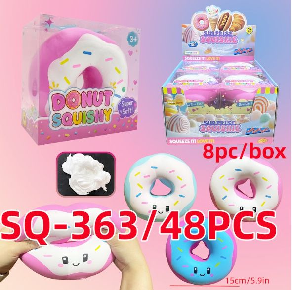 Jumbo Slow Rising Donut Squishy Sensory Stress Relief Toy