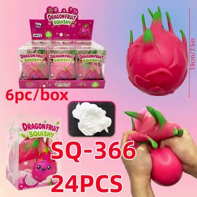 Dragon Fruit Squishy, Realistic Fruit Stress Balls Stress Relief Fidget