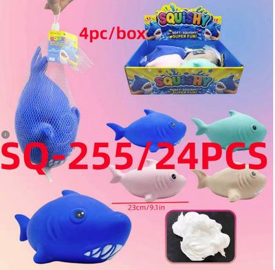 Jumbo Shark Squishy Toy, Slow Rising Ocean Animal Stress Relief Fidget | Soft &amp; Squeezable Shark Toy, Fun Desk Decor, Novelty Gift &amp; Party Favor