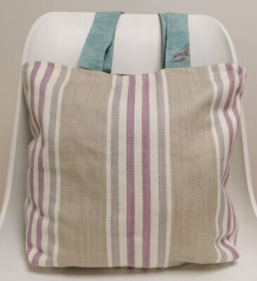 Statement Lilac Stripes Tote Bag