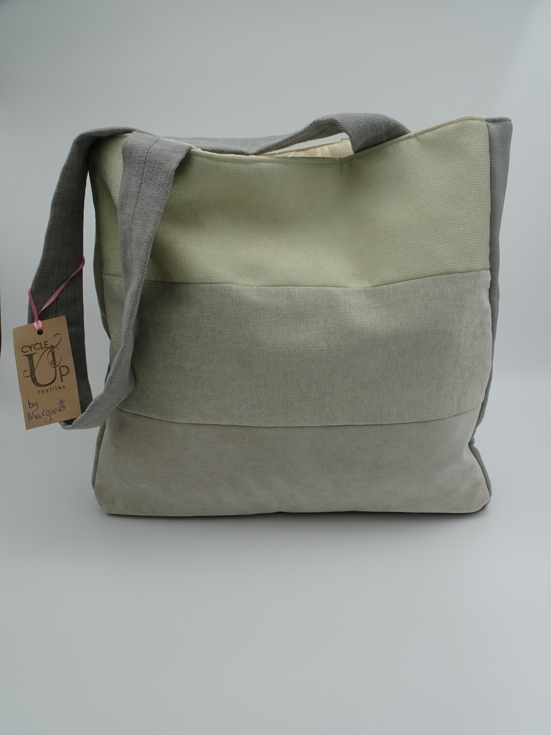 Fashion Tote Bag (Light Grey Cream)