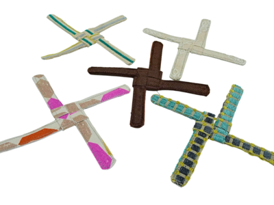Textile St Brigid's Crosses