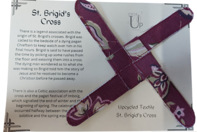 Upcycled St. Brigid's Cross