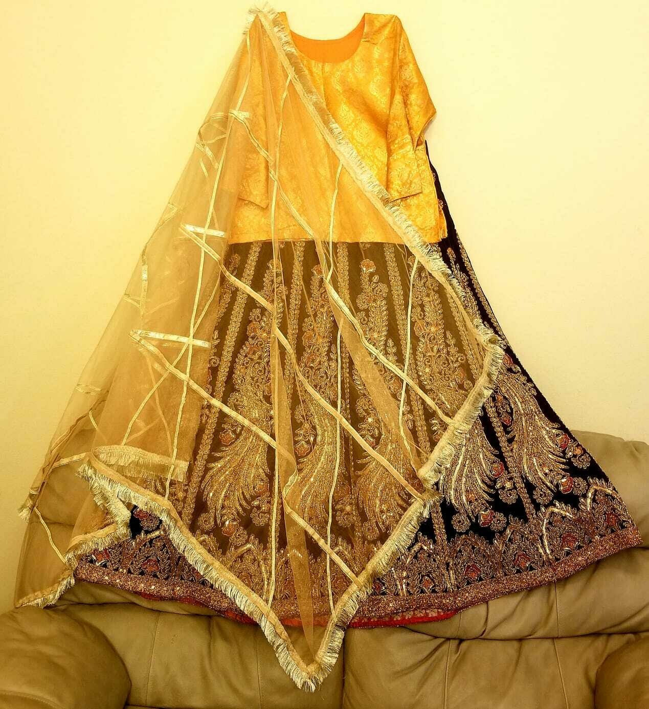 Lehnga three piece set.