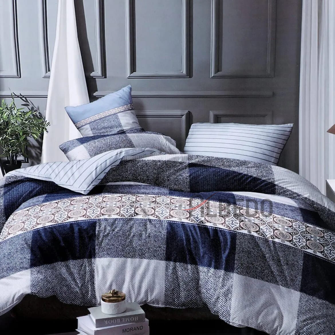 Glazed Cotton Abstract Print Quilt