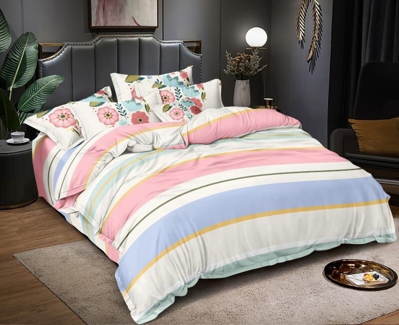 Glazed Cotton Abstract Print Quilt