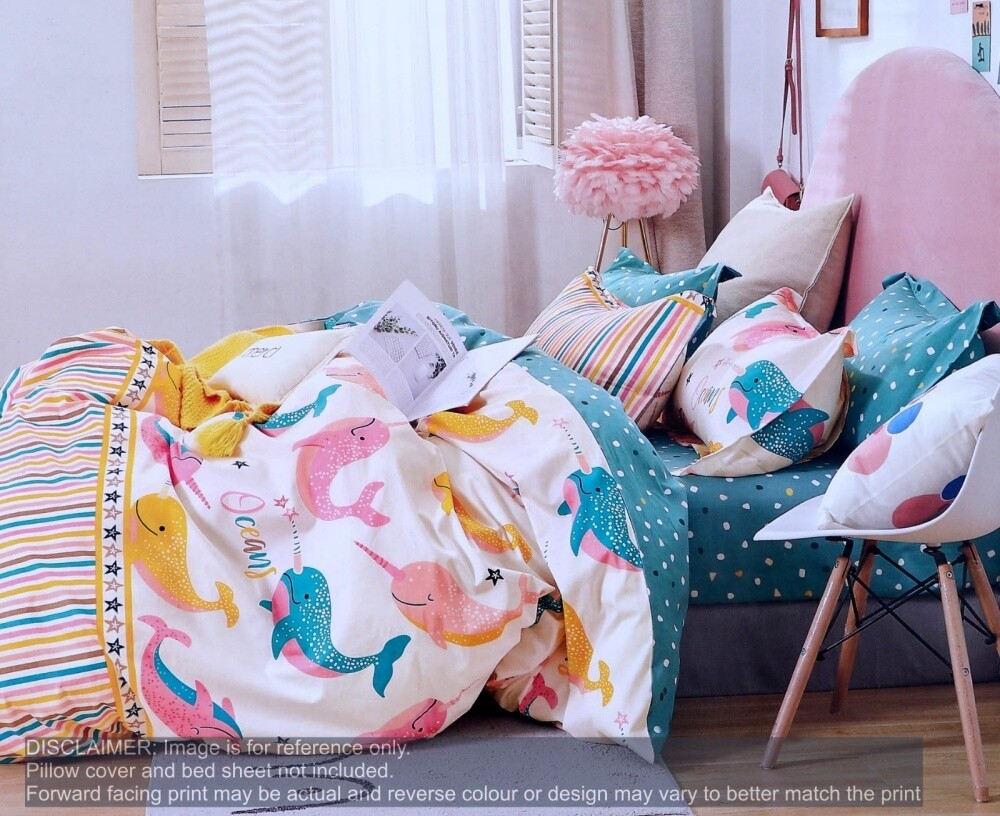 Glazed Cotton Kids Print Quilt