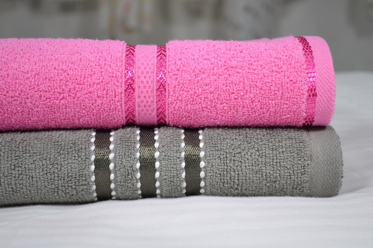 Cotton Terry Bath Towel (2 pcs)