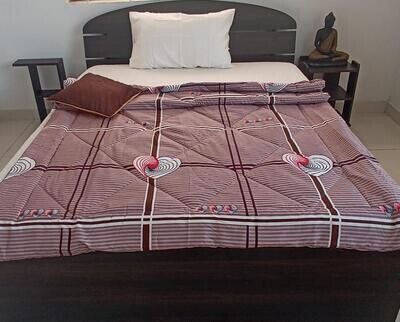 Glazed Cotton Abstract Print Quilt