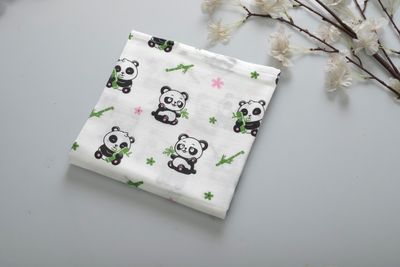 100% Cotton Muslin Fabric 3mtr (Panda)