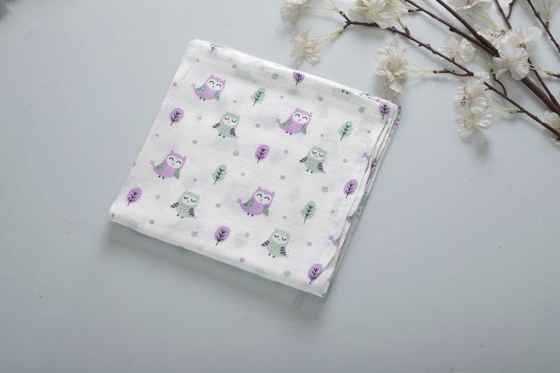 100% Cotton Muslin Fabric 3mtr (Owl)